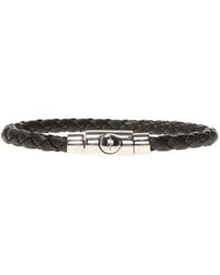 Ferragamo - Hommes Bracelet Tressé (20Cm) Noir - Lyst