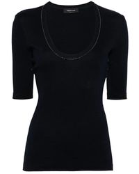Fabiana Filippi - T-shirt e polo neri per donne - Lyst