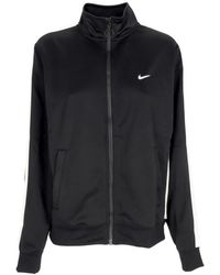 Nike - W Sportswear Veste De Survetement Pour Femme Veste Swoosh En Maille Poly Noir/Blanc - Lyst