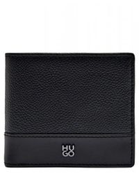 HUGO - Accessoires ,Zwart ,Leer Quantic 4Cc Coin - Lyst