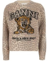 Ganni - Round-Neck Knitwear - Lyst