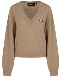 ROTATE BIRGER CHRISTENSEN - V-Neck Knitwear - Lyst