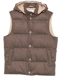 Eleventy - Gilet Met Capuchon - Lyst