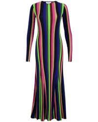 Gabriela Hearst - Kleedjes ,Veelkleurig ,Kasjmier Affinity Knit Maxi Jurk - Lyst