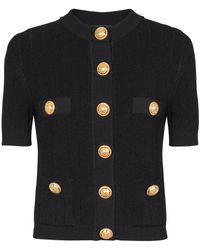 Balmain - Cárdigan de punto abotonado - Lyst