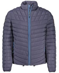 Napapijri - Jassen ,Blauw ,Blauwe Polyamide Jas - Lyst