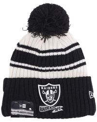 KTZ - Nfl Pom Pom Beanie Hat Las Vegas Raiders - Lyst