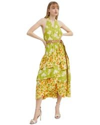 Never Fully Dressed - Jurk Met Halternek En Bloemenprint - Lyst
