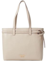 Liu Jo - Eco-Leder Tote Tasche Mit Logo - Lyst