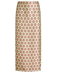 Etro - Rok Met Bloemenjacquard - Lyst