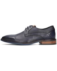 Mazzeltov - Blaue Leder Derby Schuhe Enzo - Lyst