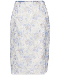 Prada - Midi Skirts - Lyst