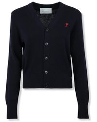Ami Paris - Ami De Cœur Cardigan - Lyst