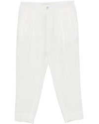 BRIGLIA - Broeken ,Wit ,Tapered Broeken - Lyst