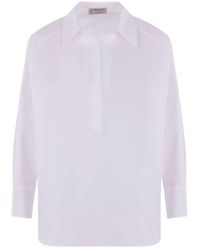 Alberto Biani - Weiße blusen für frauen - Lyst