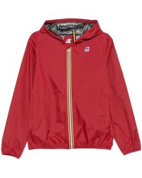 K-Way - Jassen ,Rood ,Nylon Jack Plus Dot Jacket - Lyst