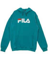 Fila - Hoodies & Sweatvesten ,Blauw ,Sweatshirt Met Capuchon - Lyst