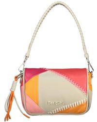 Desigual - Weiße Handtasche Mit Schultergurt - Lyst