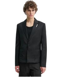 HELIOT EMIL - Jassen ,Zwart ,Wol Wolblazer - Lyst
