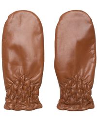 Re:designed - Accessoires ,Bruin ,Leer Leren Handschoenen Voor Vrouwen - Lyst