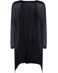 Issey Miyake - Truien & Vesten ,Zwart ,Polyester Basics Cardigan - Lyst