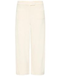 Ichi - Cropped Trousers - Lyst