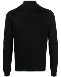 GOES BOTANICAL - Truien & Vesten ,Zwart ,Wol Botanische Merino Coltrui - Lyst