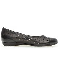 Gabor - Schoenen ,Zwart ,Leer Comfortabele Ballerina Schoenen - Lyst