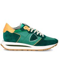 Philippe Model - Schoenen ,Groen ,Katoen Sneakers Tropez Haute Running - Lyst