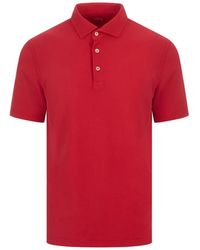 Fedeli - Tops ,Rood ,Katoen Polo Zero Superlight Piquet - Lyst