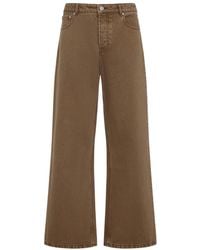 Ami Paris - Jeans ,Bruin ,Katoen Large Fit Jeans - Lyst