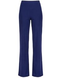 Maliparmi - Broeken ,Blauw ,Pantalone Soft Jersey - Lyst