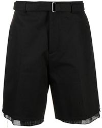 Lanvin - Maßgeschneiderte schwarze Shorts für Männer - Lyst