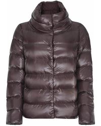 Herno - Jassen ,Bruin ,Nylon Cappa - Lyst