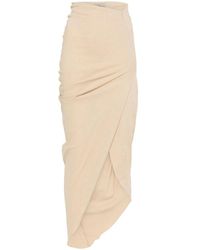 Cortana - R asymmetrischer saum drapierter rock - Lyst