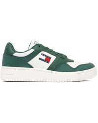 Tommy Hilfiger - Weiße Grüne Retro Sneakers - Lyst