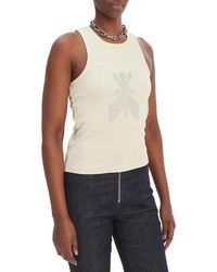 Patrizia Pepe - Tops ,Geribbelde Jersey Top - Lyst