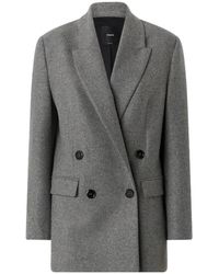 Pinko - Jassen ,Grijs ,Stijlvolle Jassen Voor Vrouwen - Lyst