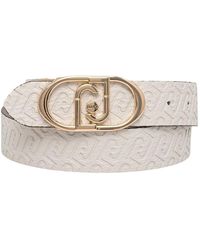 Liu Jo - Accessoires ,Wit ,Leer Reversible Heupriem 3.5 - Lyst