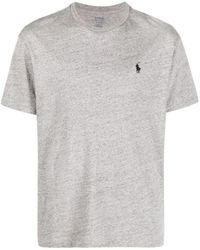Ralph Lauren - Besticktes custom slim fit baumwoll t-shirt - Lyst