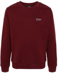A.P.C. - Hoodies & Sweatvesten ,Rood ,Katoen Standard College Print Sweatshirt - Lyst