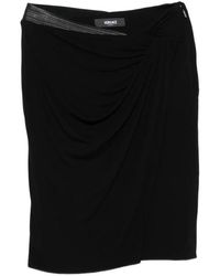 Versace - Gedrapeerde Midi-Rok Met Versierde Tailleband - Lyst
