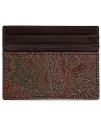 Etro - Accessoires ,Rood ,Katoen Paisley Kaarthouder - Lyst