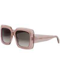 Celine - Rosa sonnenbrille mit braunen verlaufsgläsern - Lyst