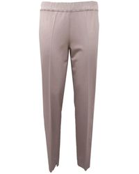 D.exterior - Broeken ,Grijs ,Wol Wollen Broek Met Lichtbeige Hars - Lyst