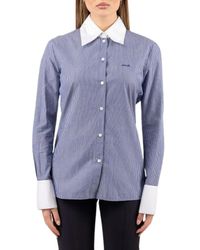 Pinko - Overhemden ,Blauw ,Camicia - Lyst