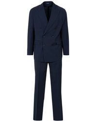 Tagliatore - Kostuums ,Blauw ,Double-Breasted Suit Set - Lyst