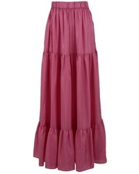 SOLOTRE - Maxi Skirts - Lyst