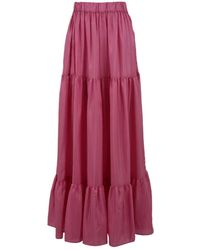 SOLOTRE - Maxi Skirts - Lyst
