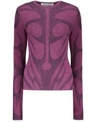 PAOLINA RUSSO - Round-Neck Knitwear - Lyst